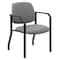 Officesource OS Big & Tall Collection Guest Chair with Arms and Black Frame 59053FPAGR - alternate 2